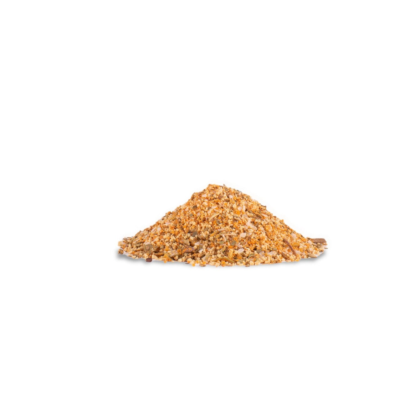 Heap of ground beef on a white background
