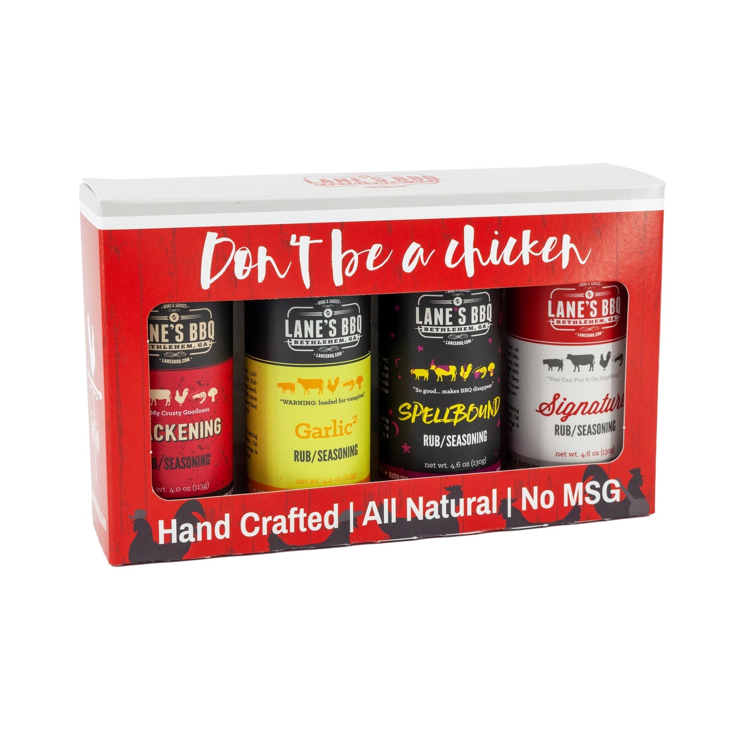 Lane's Best Chicken Rubs 4-Pack Set