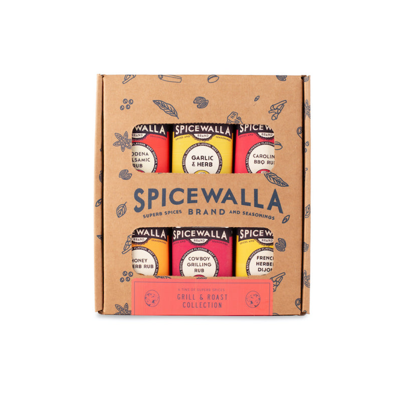 Spicewalla spice collection packaging on a white background