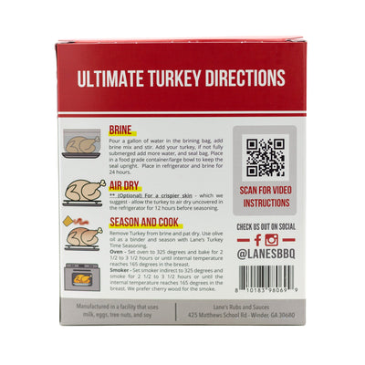 Ultimate Turkey Brine Kit (Signature Brine + Rubs + Brine Bags)