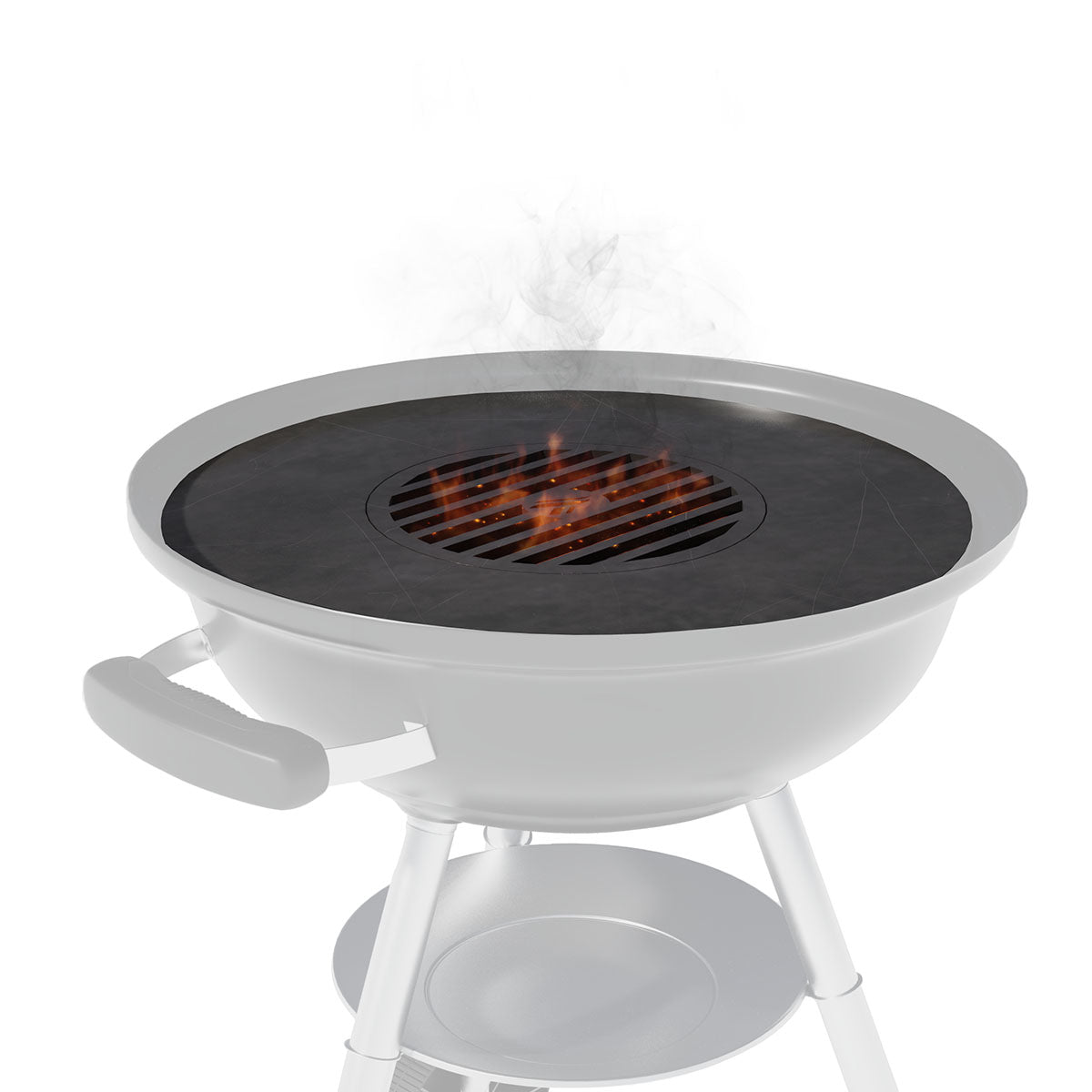 Arteflame Two-Piece Flat-Top Insert — Fits Weber® Kettle Charcoal Grills (Griddle Ring + Center Grill Grate)